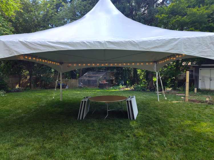 Tents, Tables, Chairs